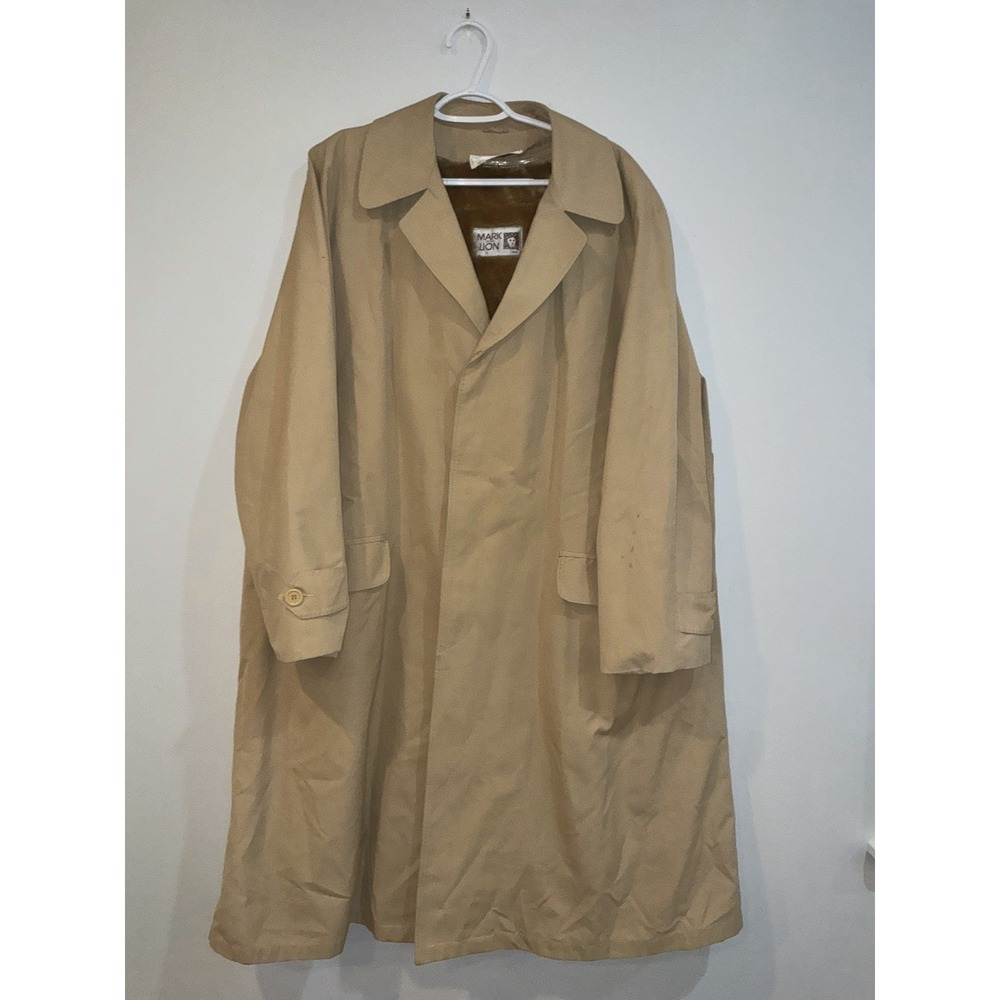 Rare 1970s VTG Mark of the Lion for Saks Fifth Avenue Men's‎ trench Coat Sz 44